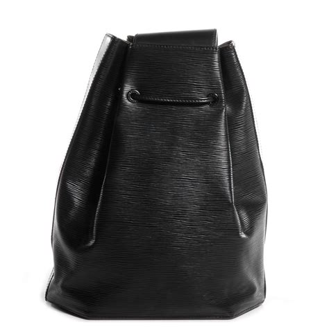 louis vuitton sac a dos epi|LOUIS VUITTON Epi Sac a Dos Drawstring Bag Black.